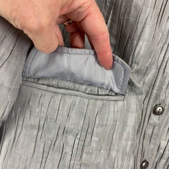 The‎ Tog Shop Gray Button Down Blazer Jacket Women' s 18 - Picture 7 of 16